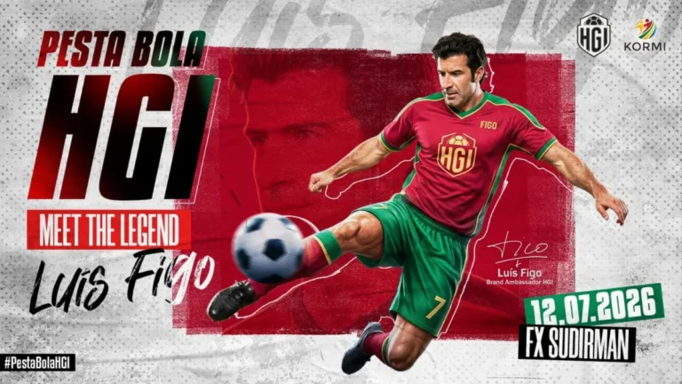 HGI Gandeng KORMINAS, Hadirkan Luís Figo di Pesta Bola 2026 Dukung Kemajuan Olahraga Rekreasional
